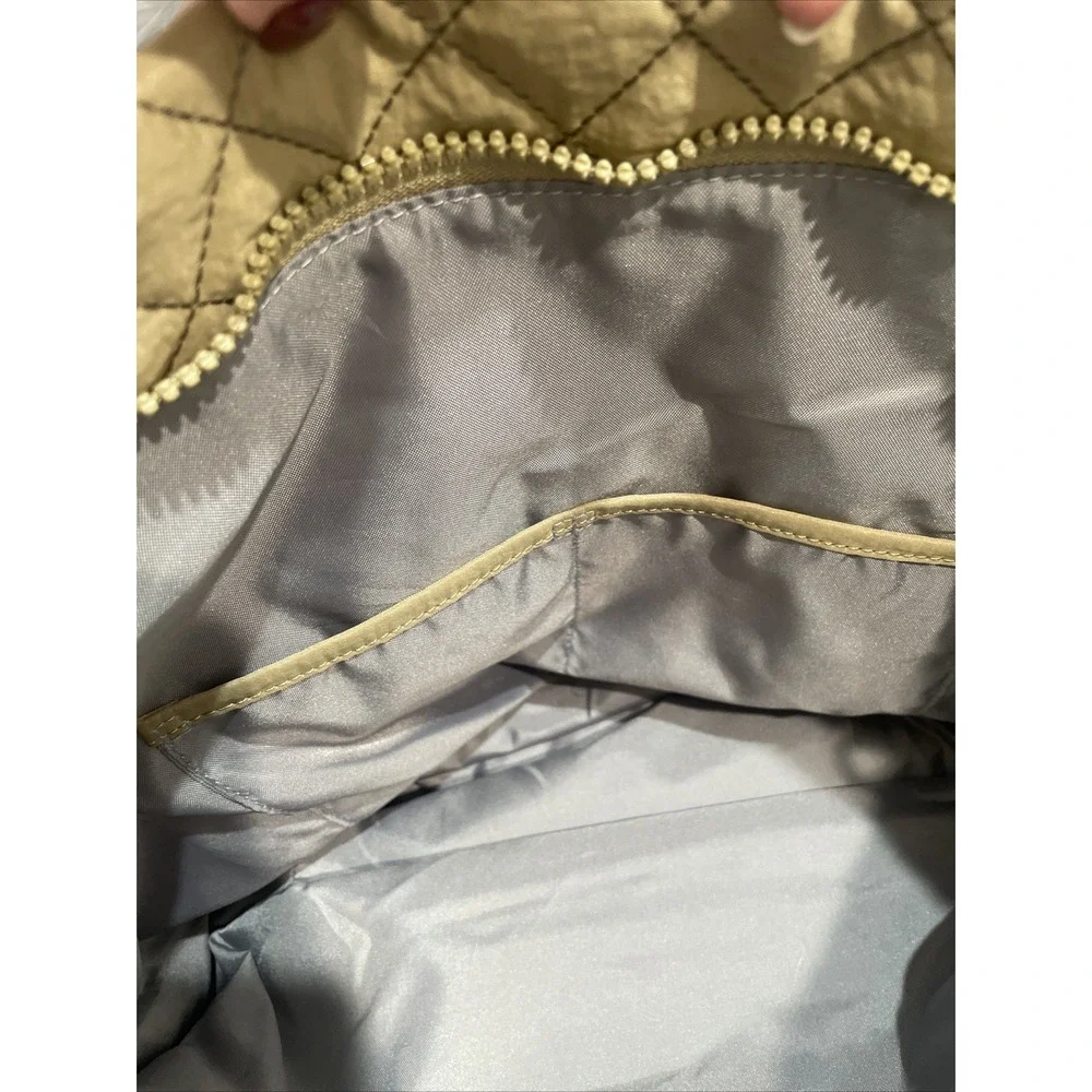 Hsitandy‎ Beige Waterproof quilted tote bag NEW